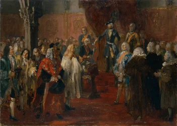 Escena de homenaje silesiano, 1855